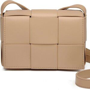 Woven Crossbody Cassette Bag Small Shoulder Bag